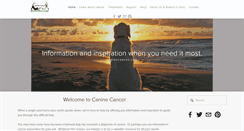 Desktop Screenshot of caninecancer.com